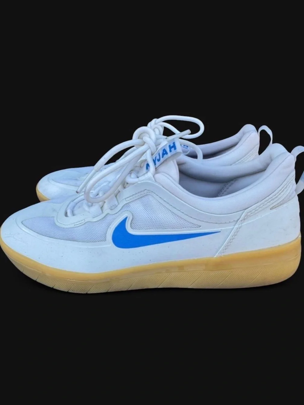 Nike Nyjah Free 2 SB “White Light Photo Blue Gum” 2020 size 8.5